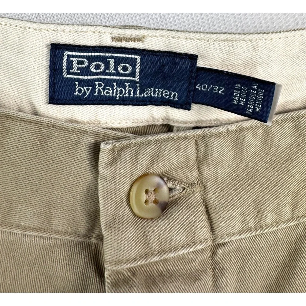 POLO Ralph Lauren The Big Chino‎ Pants with Paint Splatter, Size 40